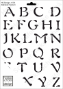 Schablone-Stencil A4 251-1778 - Alphabet Freeform